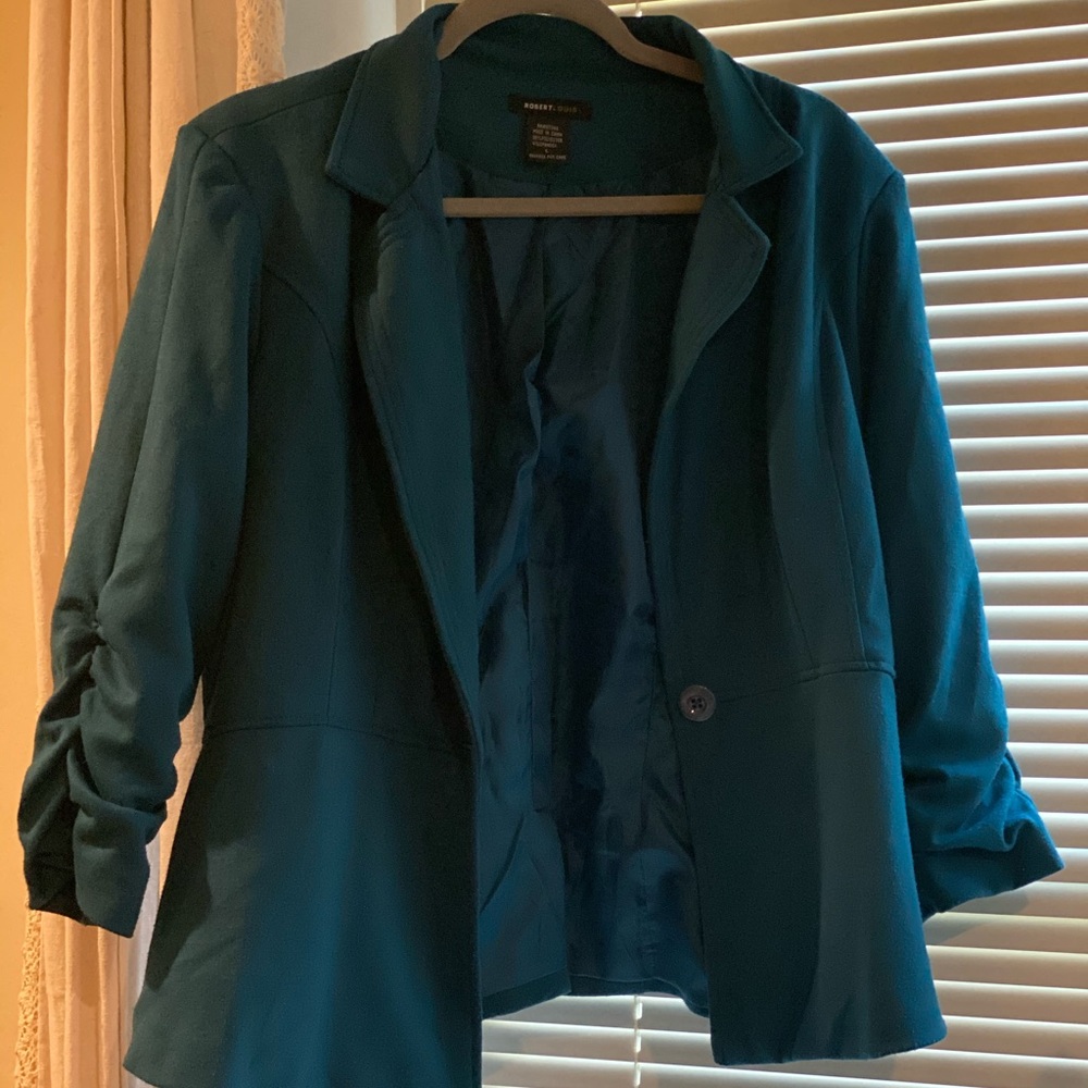 Teal Blazer. Size L.